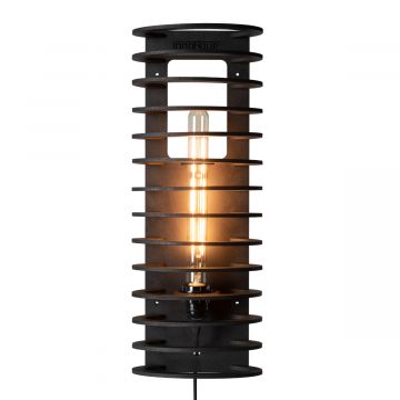 Moderne wandlamp in het zwart - productfoto