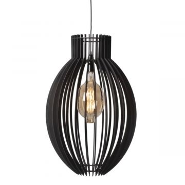 Ovale hanglamp in het zwart - productfoto