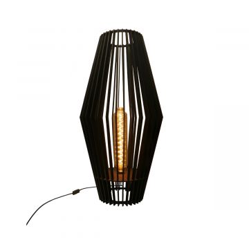 Robuuste vloerlamp in het zwart - productfoto