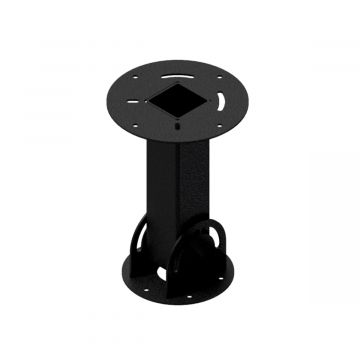 Bevestigingsbeugel zwart voor schuin plafond