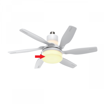 Weißes Kap für Ventilatormodul
